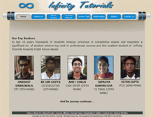Tablet Screenshot of infinitytutorials.com